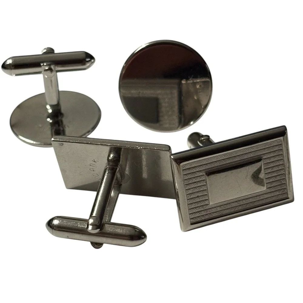 Vintage SWANK lot 8pc CuffLinks Tie Clip Set Silver & Gold‎ Tone Men's Jewelry